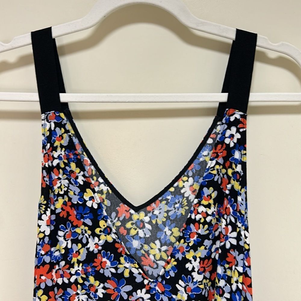 Rag & Bone - Women’s 'Estell' Midi Slip Dress, Floral, Crepe - Black Extra Small - Picture 7 of 12